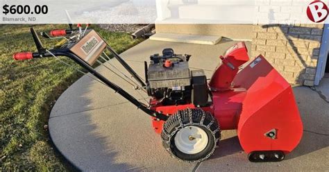 Bolens Snowblower 8 Horse 24 Inch Excellent Condition Bismarck Nd