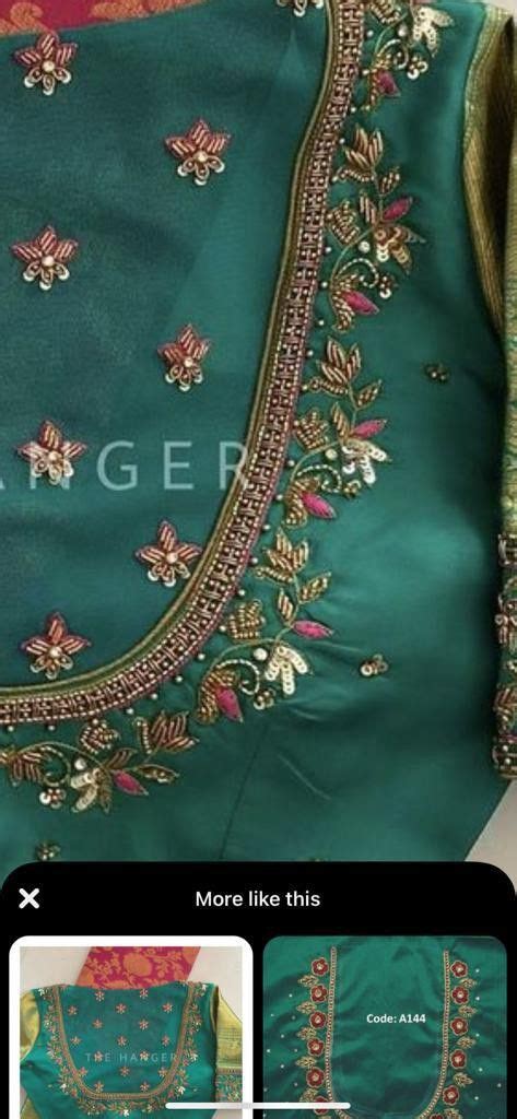 Pin By Bhagya Rajeswari F Designer On Blouses Patterns Hand Work