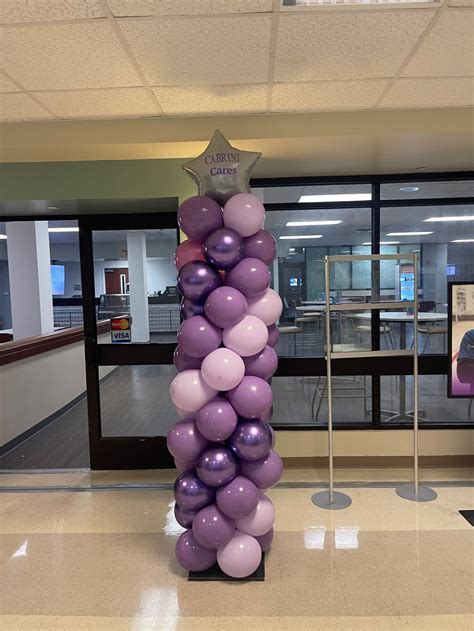 Custom Purple Balloon Column Aspen Bleu