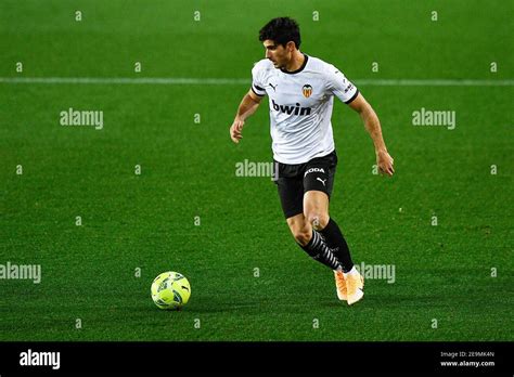 VALENCIA, SPAIN - JANUARY 30: Goncalo Guedes of Valencia CF during the ...