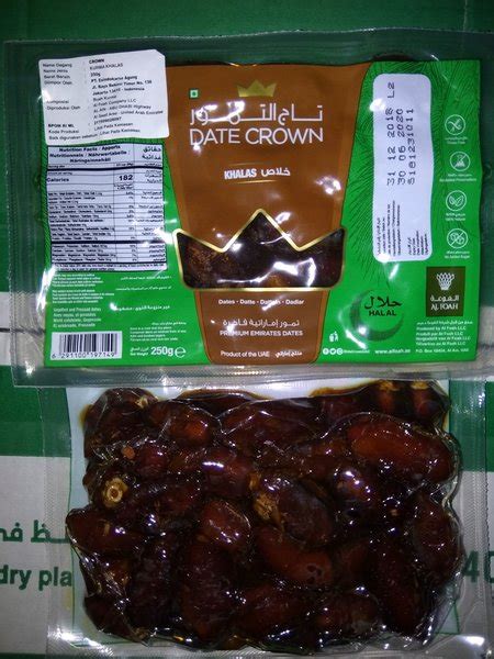 Jual Date Crown Khalas 250 Gr Kurma Khalas Date Crown Kholas Di