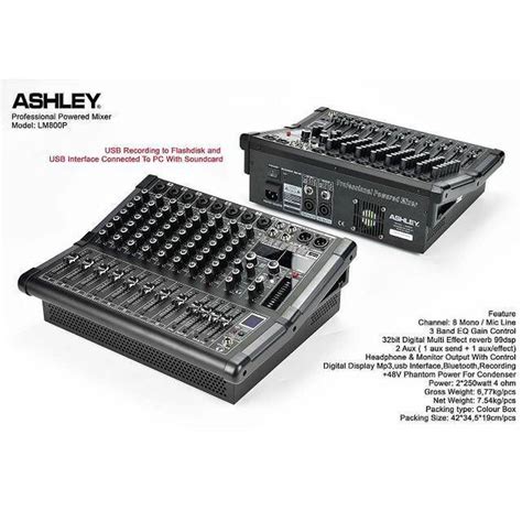 POWER MIXER ASHLEY LM 800P