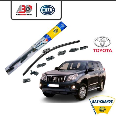 Hella Nanotechnology Wiper Blades Set Toyota Land Cruiser Prado All Gen