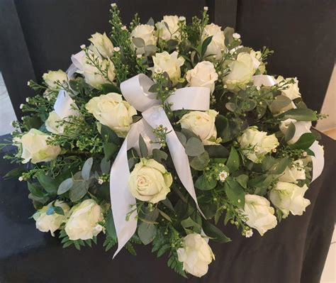 Sympathy Dome Wreath Roses Burgess Florist Durban