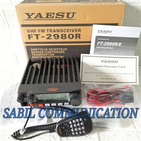 Jual Radio Rig Yaesu Ft 2980 Ft 2980R E Vhf Pengganti Yaesu Ft 2900R