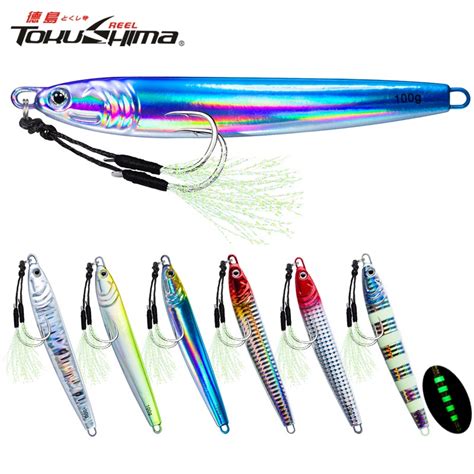 Pcs G G G Luminous Fast Jigging Casting Lure Colors Fishing