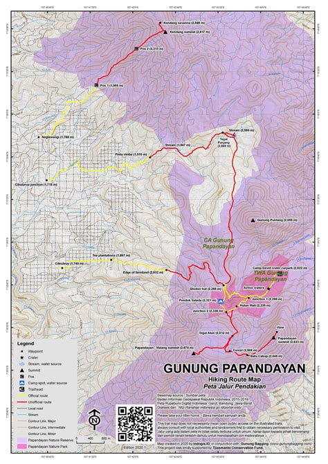 Gunung Papandayan Gunung Malang Gunung Bagging