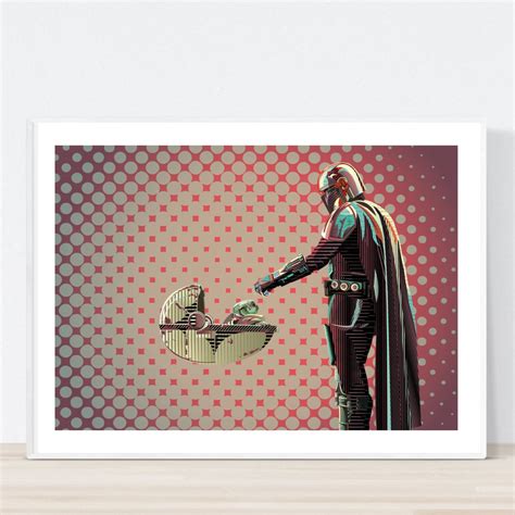 The Mandalorian and Grogu, Art Print - Etsy