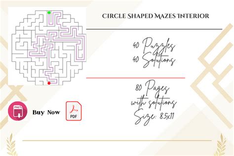 Circle Mazes Activity For Adult Kdp Book Graphic By Jerin Design · Creative Fabrica