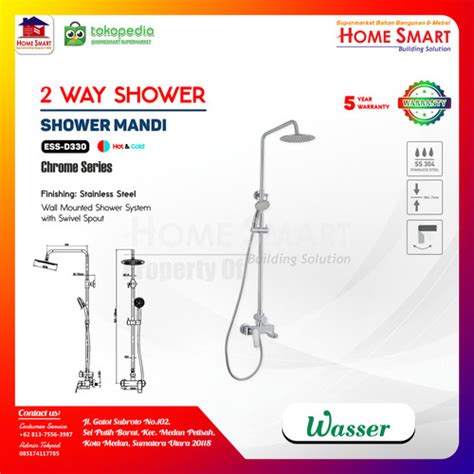 Promo Shower Tiang Wasser Ess D Tiang Column Panas Dingin Kota