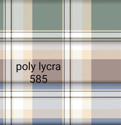 Poly Lycra Print Shirt Fabrics Print Check Stripes Color Multicolor