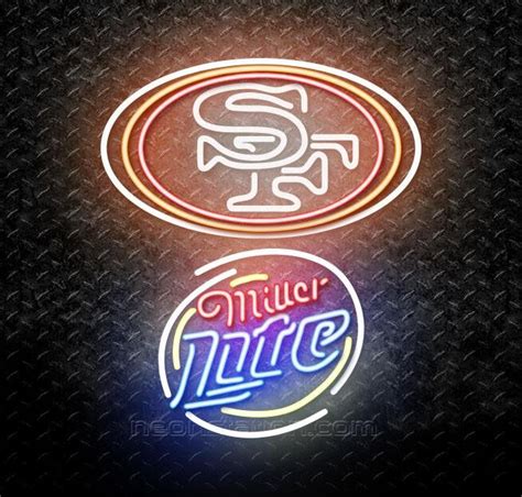 Miller Lite Rounded NFL San Francisco 49ers Neon Sign For Sale ...