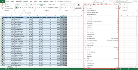 How to Find and Use the Status Bar for Quick Insights in Excel ...