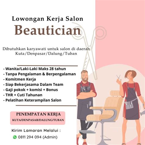 Lowongan Kerja Sebagai Beautician Untuk Penempatan Di Bali Lokerbali