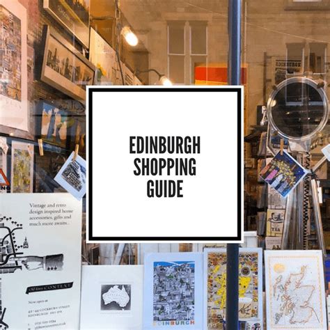 Edinburgh Shopping Guide | Edinburgh, Scotland travel, Scotland packing ...