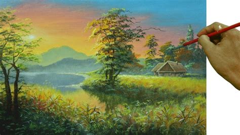 Acrylic Landscape Painting Lesson - Painting Art - Painting Art