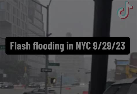 Dangerous Flash Flooding In NYC 9.29.2023 — FULCRUM NEWS