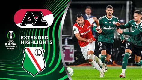 Az Alkmaar Vs Legia Warszawa Extended Highlights Uecl Group Stage