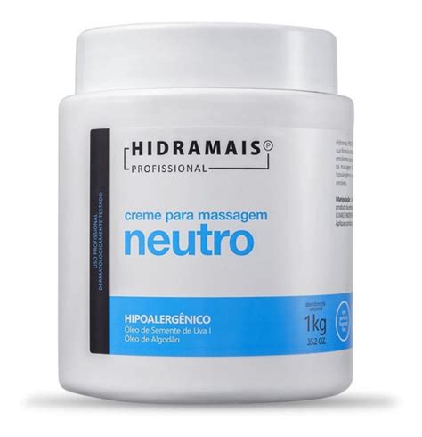 Creme Neutro 1kg Profissional Hidramais Hipoalergênico Parcelamento