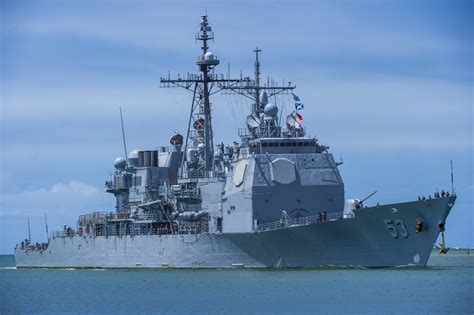 Dvids Images Guided Missile Cruiser Uss Mobile Bay Cg Arrives