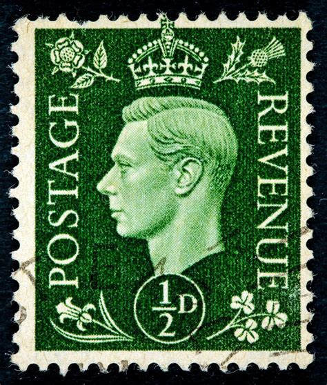 Postage Stamp Printed In The United Kingdom With A Portrait Of King