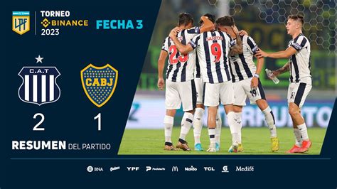 Torneobinance 2023 Fecha 3 Resumen De Talleres Boca Youtube