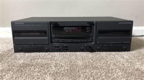 Kenwood Kx W Stereo Dual Double Cassette Deck Tape Player Youtube