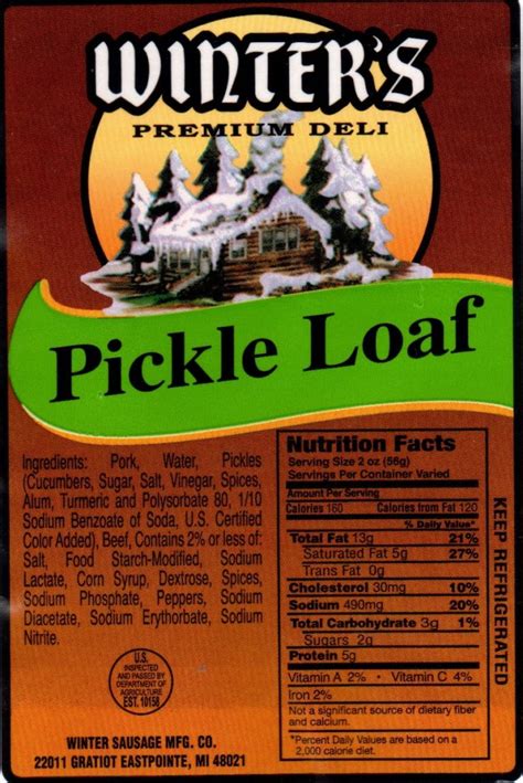 Pickle Loaf – Winter Sausage