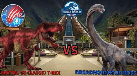 Mattel Classic T Rex With Immobilizing Impact Vs Dreadnoughtus