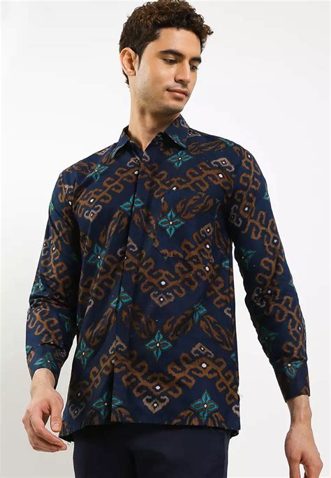 Jual Batik Tibodunyo Lawana Kemeja Batik Exclusive Premium Pria Casual