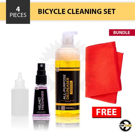 BUNDLE Gear Cycles Foaming Degreaser Helmet Freshener Chain Lube