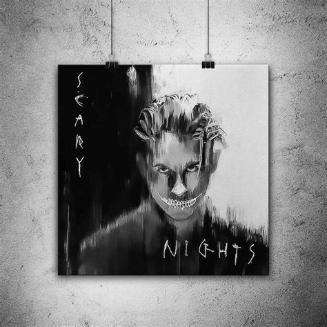 G Eazy Scary Nights Poster Impreso En Decoración De Pared De Etsy