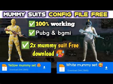 How To Free Mummy Set Mummy Set Config File Free Mummy Suit Pubg