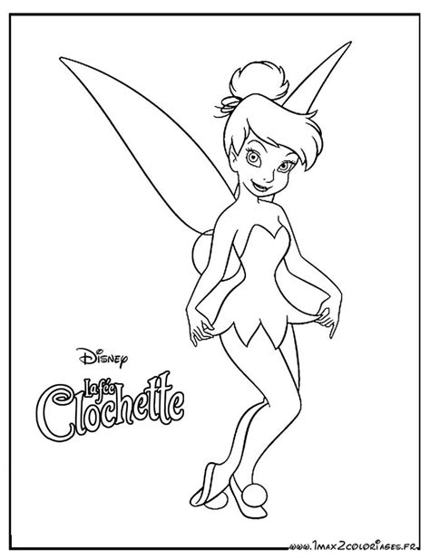 Coloriage La Fée Clochette à colorier Dessin à imprimer Tinkerbell