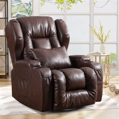 Latitude Run Manual Glider Recliner Swivel Rocking Chair With Lumbar