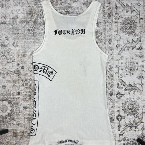 Chrome Hearts Fuck You Tank Top Iconic And Simple Depop