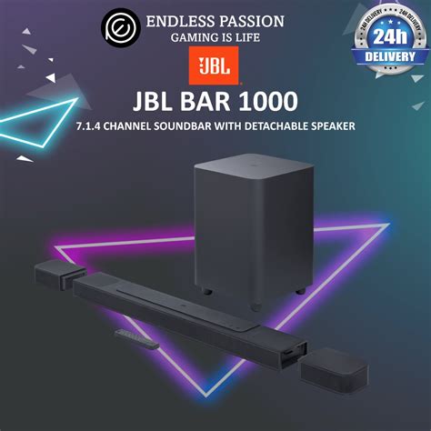 Jbl Bar 1000 Pro Soundbar With Wireless Subwoofer Black Audio