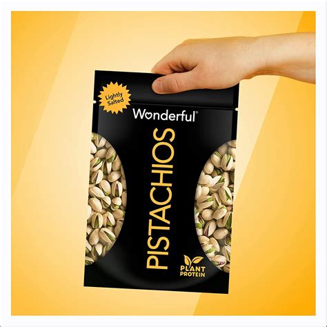 Wonderful Pistachios In Shell Nueces Ligeramente Saladas 16 Onzas Sin