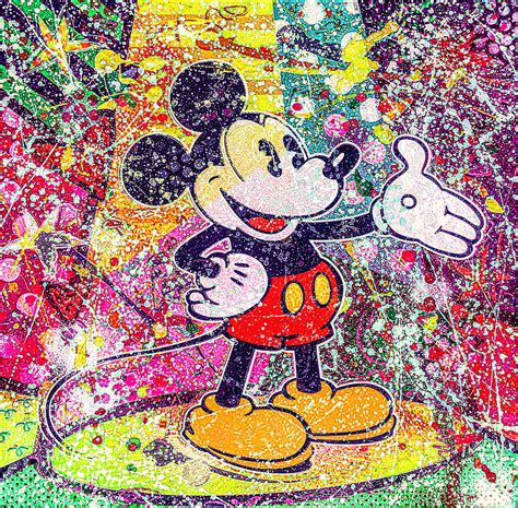 Mickey Splatter Digital Art By Pop Art World Pixels