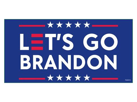 Lets Go Brandon Bumper Sticker Made In Usa