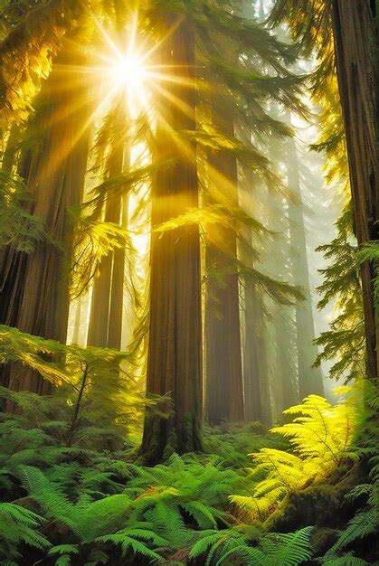 Premium Photo Explore The Towering Heights Of A Redwood Forest With