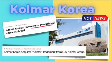 KOLMAR KOREA | Absolute quality | Global Company - YouTube