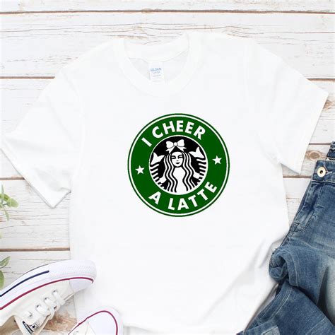 Cheer Shirt I Cheer A Latte Cheer Team T Cheer Shirt Etsy