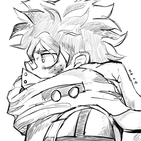 Artstation Deku Fanart Sketch