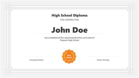 Award Certificate Template for PowerPoint & Google Slides