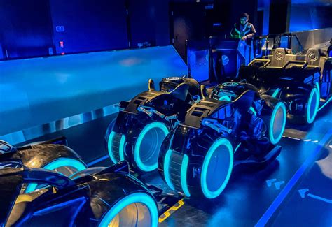 Photos First Look At Riding Tron Lightcycle Run In Disney World