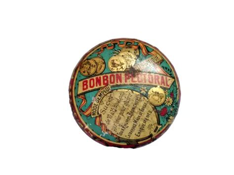 ANCIENNE PETITE BOITE publicitaire en tôle litho BONBON PECTORAL