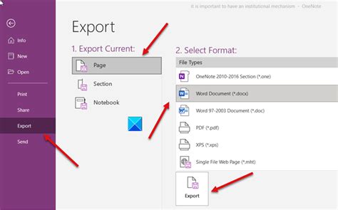 Cara Mengonversi Onenote Ke Word Atau Pdf Di Windows 10 Id Atsit