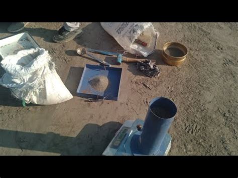 Field Density Test By Sand Replacement Method Calculation Youtube