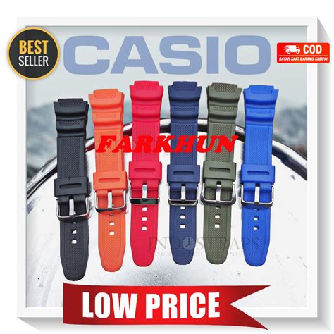 Casio RUBBER STRAP AE 1000 1100 1200 SGW 300 400 18MM BAND STRAP Hand